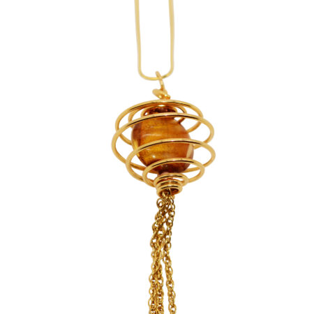 golden spiral necklace