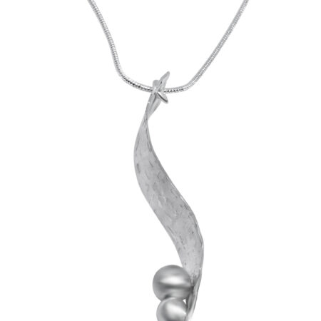 balance act silver necklace