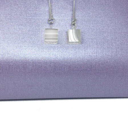 The Box silver earrings