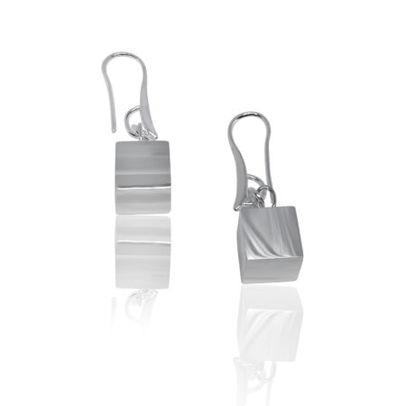 The Box silver earrings