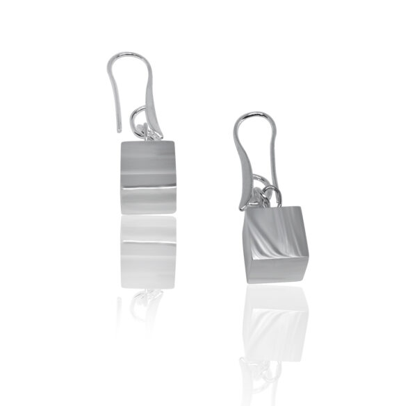 The Box silver earrings