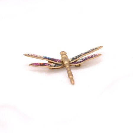 Gold Plated Butterfly Brooch