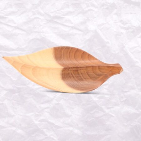 Wooden Leaf Brooch