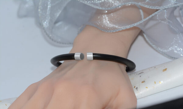 Women Wood Black Bangle