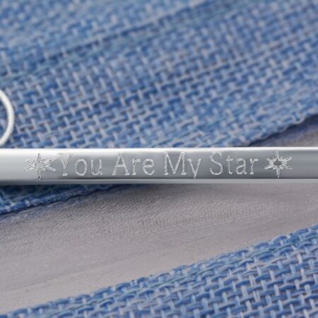 STERLING SILVER ENGRAVED NECKLACE WITH A LOVING MESSAGE