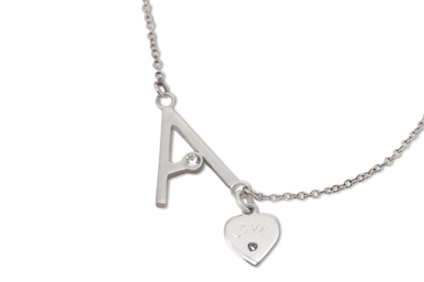 Alphabet Pendant Necklace 925 Sterling Silver Necklace